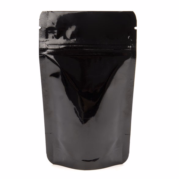 Black Metallized Zipper Pouch Black Metallized Zipper Pouch