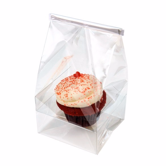 Clear cupcake packaging for single Clear cupcake packaging for single